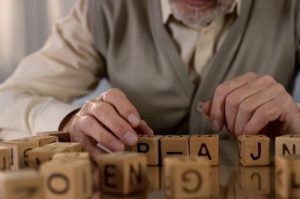 Adult speech therapy session